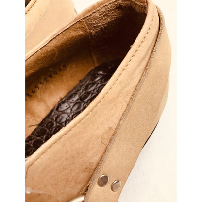 【中古品】【メンズ】 TEXAS VILLAGE テキサスヴィレッジ リング ショート ブーツ 靴 165-260728-mh-07-fuzh サイズ：26cm カラー：ベージュ 万代Net店