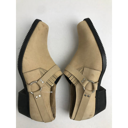 【中古品】【メンズ】 TEXAS VILLAGE テキサスヴィレッジ リング ショート ブーツ 靴 165-260728-mh-07-fuzh サイズ：26cm カラー：ベージュ 万代Net店