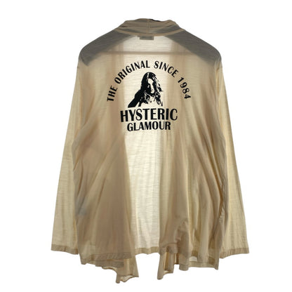 【中古品】【メンズ】 HYSTERIC GLAMOUR 02172CD01 ヒステリックグラマー カーディガン 羽織 トップス ブランド 古着 140-260726-gm-27-fuzh サイズ：L カラー：アイボリー 万代Net店