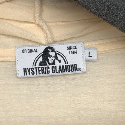 【中古品】【メンズ】 HYSTERIC GLAMOUR 02172CD01 ヒステリックグラマー カーディガン 羽織 トップス ブランド 古着 140-260726-gm-27-fuzh サイズ：L カラー：アイボリー 万代Net店