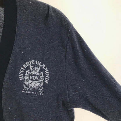 【中古品】【レディース】 HYSTERIC GLAMOUR ヒステリックグラマー 0262CD01 カーディガン NAVY/SIZE:M/コットン ※使用感有 170-260917-io-09-fuzh 万代Net店