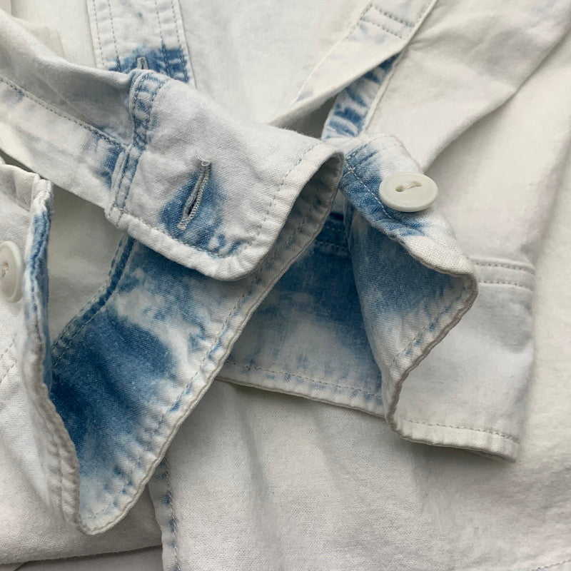 【中古品】【メンズ】 HYSTERIC GLAMOUR ヒステリックグラマー デニム調ダンガリーシャツ 長袖シャツ トップス ブランド 古着 140-260726-gm-26-fuzh サイズ：L カラー：インディゴ 万代Net店