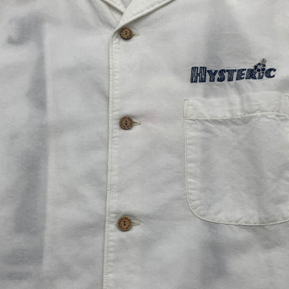 【中古品】【メンズ】 HYSTERIC GLAMOUR 02172AH07 ヒステリックグラマー 半袖シャツ トップス ブランド 古着 140-260726-gm-28-fuzh サイズ：L カラー：ホワイト 万代Net店