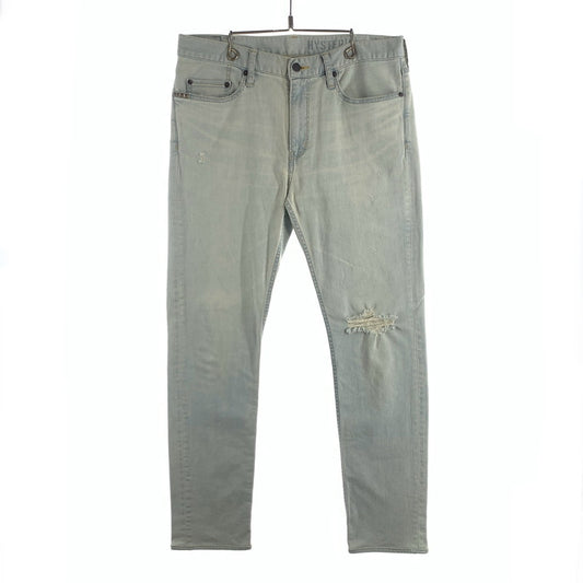 【中古品】【メンズ】 HYSTERIC GLAMOUR 02171AP06 PANTS ヒステリックグラマー デニムパンツ ボトムス ブランド 古着 152-260726-gm-24-fuzh サイズ：W34 カラー：ライトブルー 万代Net店