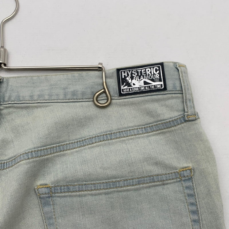 【中古品】【メンズ】 HYSTERIC GLAMOUR 02171AP06 PANTS ヒステリックグラマー デニムパンツ ボトムス ブランド 古着 152-260726-gm-24-fuzh サイズ：W34 カラー：ライトブルー 万代Net店