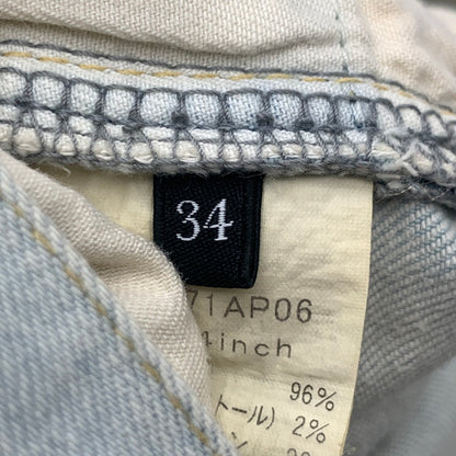 【中古品】【メンズ】 HYSTERIC GLAMOUR 02171AP06 PANTS ヒステリックグラマー デニムパンツ ボトムス ブランド 古着 152-260726-gm-24-fuzh サイズ：W34 カラー：ライトブルー 万代Net店