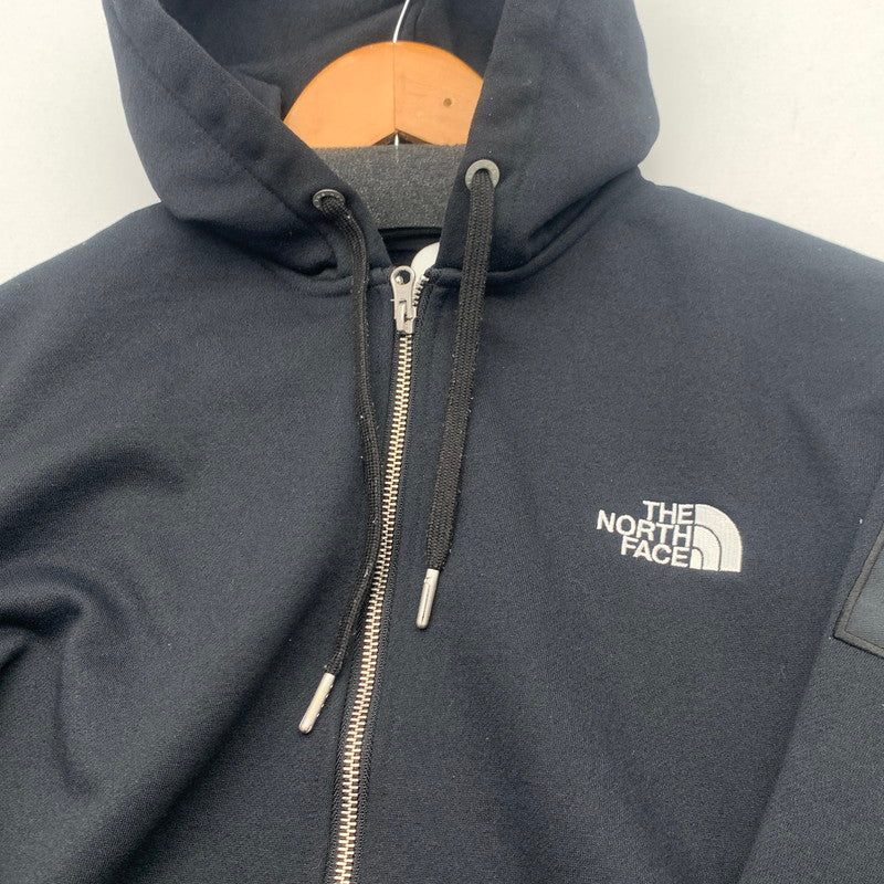 【中古品】【メンズ】 THE NORTH FACE NT62349 SQUARE LOGO FULL ZIP ザ・ノースフェイス スクエアロゴパーカー トップス ブランド 古着 144-260726-gm-30-fuzh サイズ：L カラー：ブラック 万代Net店
