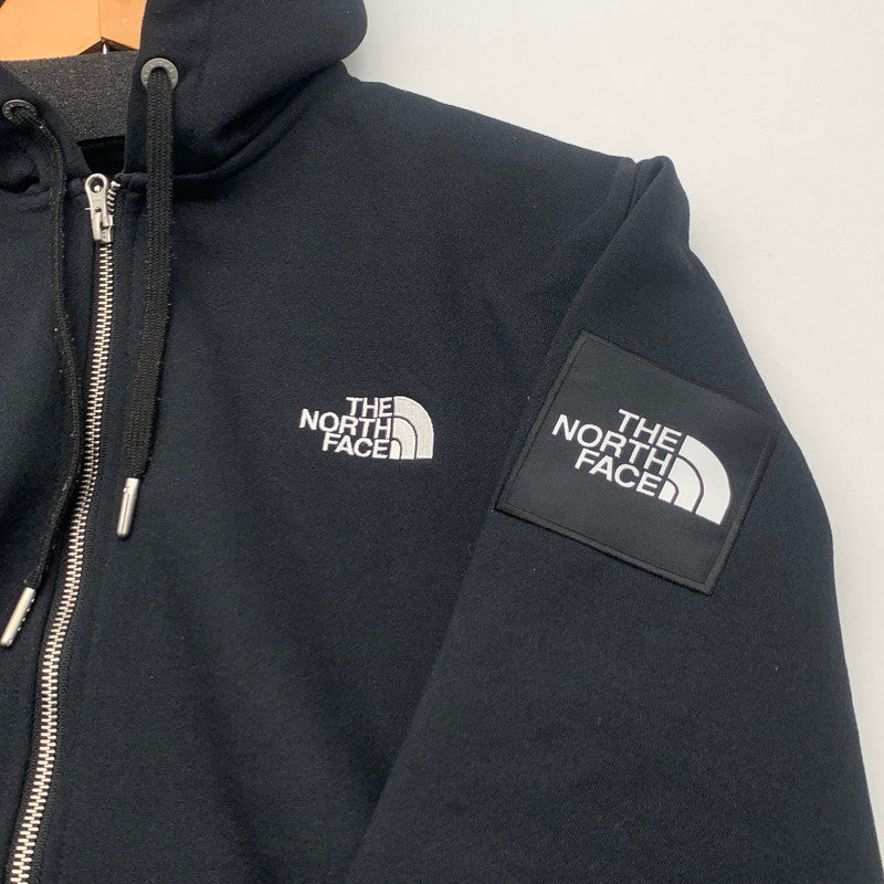 【中古品】【メンズ】 THE NORTH FACE NT62349 SQUARE LOGO FULL ZIP ザ・ノースフェイス スクエアロゴパーカー トップス ブランド 古着 144-260726-gm-30-fuzh サイズ：L カラー：ブラック 万代Net店
