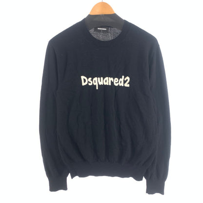 【中古品】【メンズ】 DSQUARED2 S71HA1173 CARTOON PULLOVER ディースクエアード ニット セーター ブランド 古着 141-260726-gm-31-fuzh サイズ：L カラー：ブラック 万代Net店