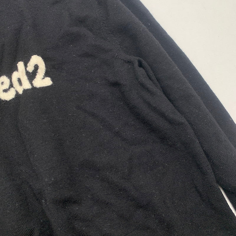 【中古品】【メンズ】 DSQUARED2 S71HA1173 CARTOON PULLOVER ディースクエアード ニット セーター ブランド 古着 141-260726-gm-31-fuzh サイズ：L カラー：ブラック 万代Net店