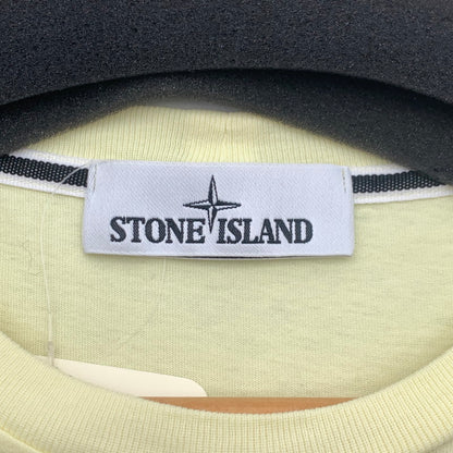 【中古品】【メンズ】 STONE ISLAND 74152NS85 MARBLE THREE SS TEE ストーンアイランド マーブル 半袖Tシャツ カットソー ブランド 古着 141-260726-gm-25-fuzh サイズ：L カラー：イエロー 万代Net店