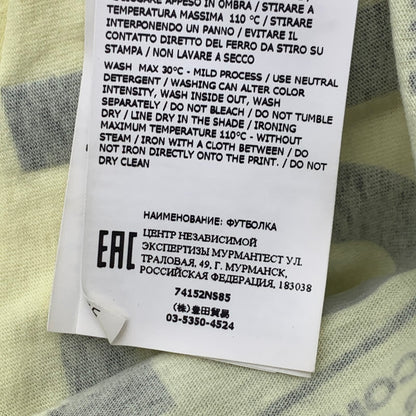 【中古品】【メンズ】 STONE ISLAND 74152NS85 MARBLE THREE SS TEE ストーンアイランド マーブル 半袖Tシャツ カットソー ブランド 古着 141-260726-gm-25-fuzh サイズ：L カラー：イエロー 万代Net店