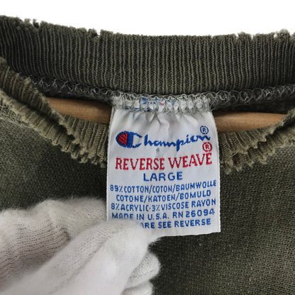 【中古品】【メンズ】 CHAMPION チャンピョン REVERSE WEAVE SWEAT 90s カラーOLIVE SIZE：L ヴィンテージ 145-260727-ky-09-fuzh 万代Net店
