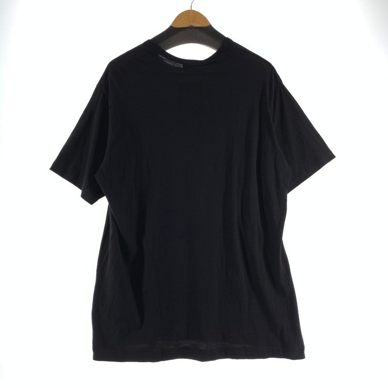 【中古品】【メンズ】 YOHJI YAMAMOTO ヨウジヤマモト POUR HOMME HK-T74-985 SHORT SLEEVE PRINT T-SHIRT 140-260731-ny-01-fuzh サイズ：3 カラー：ブラック 万代Net店