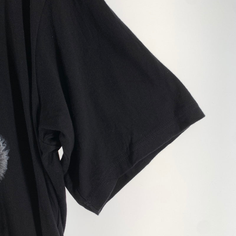 【中古品】【メンズ】 YOHJI YAMAMOTO ヨウジヤマモト POUR HOMME HK-T74-985 SHORT SLEEVE PRINT T-SHIRT 140-260731-ny-01-fuzh サイズ：3 カラー：ブラック 万代Net店