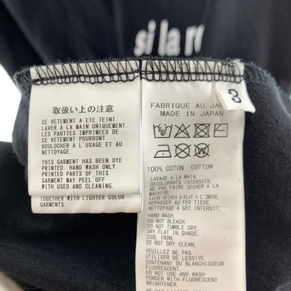 【中古品】【メンズ】 YOHJI YAMAMOTO ヨウジヤマモト POUR HOMME HK-T74-985 SHORT SLEEVE PRINT T-SHIRT 140-260731-ny-01-fuzh サイズ：3 カラー：ブラック 万代Net店