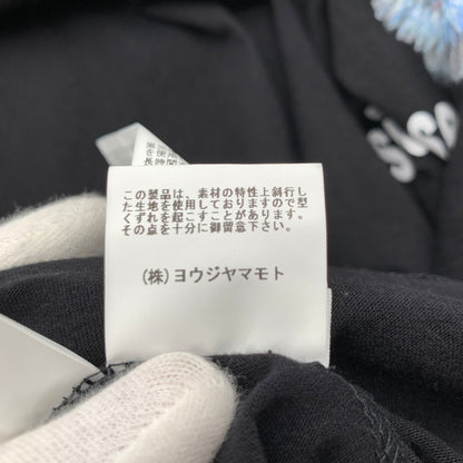 【中古品】【メンズ】 YOHJI YAMAMOTO ヨウジヤマモト POUR HOMME HK-T74-985 SHORT SLEEVE PRINT T-SHIRT 140-260731-ny-01-fuzh サイズ：3 カラー：ブラック 万代Net店