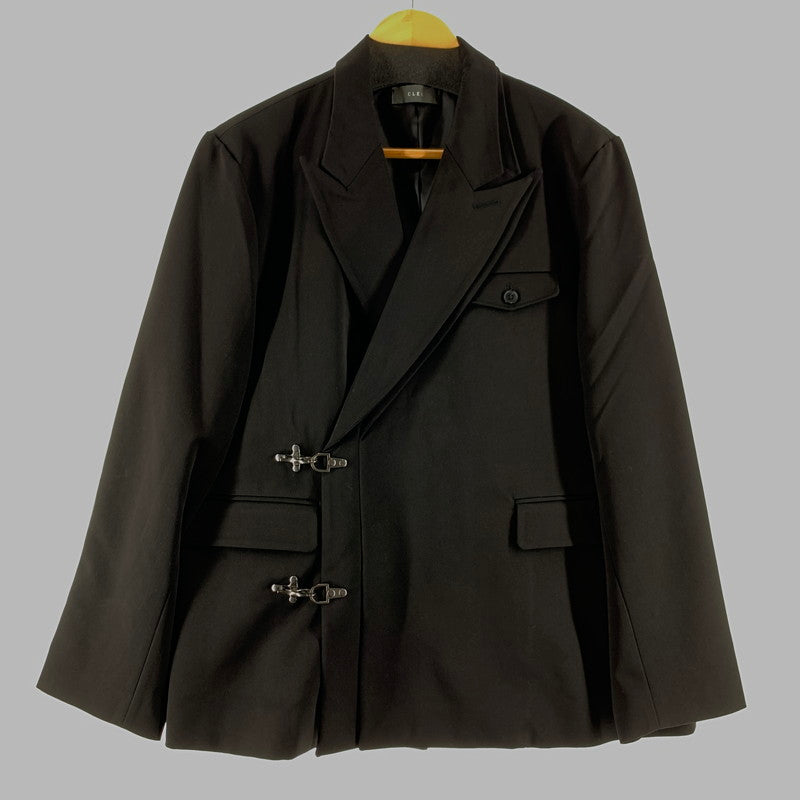 【中古品】【メンズ】 CLEL クレイル プライムTR ダブルラペルテーラードジャケット BLACK SIZE:M 140-260818-io-05-fuzh カラー：ブラック 万代Net店
