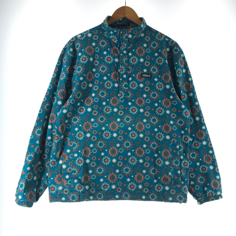 【中古品】【メンズ】 ADIDAS アディダス HR4273 ADVENTURE WINDBREAKER ウインドブレーカー カラーGREEN 太陽総柄 SIZE:L 148-260804-ky-07-fuzh 万代Net店