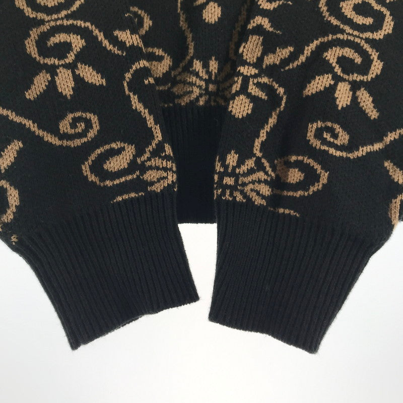 【中古品】【メンズ】 FTC エフティーシー ALLOVER JACQUARD SWEATER 総柄セーター カラーBLACK SIZE:L 142-260727-ky-11-fuzh 万代Net店