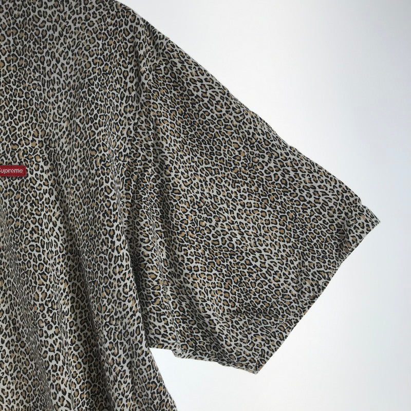 【中古品】【メンズ】 SUPREME SMALL BOX LOGO TEE シュプリーム スモール ボックスロゴ Tシャツ レオパード柄 SIZE:L 149-260727-ky-13-fuzh 万代Net店