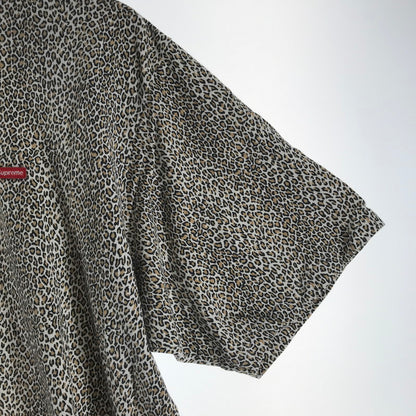 【中古品】【メンズ】 SUPREME SMALL BOX LOGO TEE シュプリーム スモール ボックスロゴ Tシャツ レオパード柄 SIZE:L 149-260727-ky-13-fuzh 万代Net店