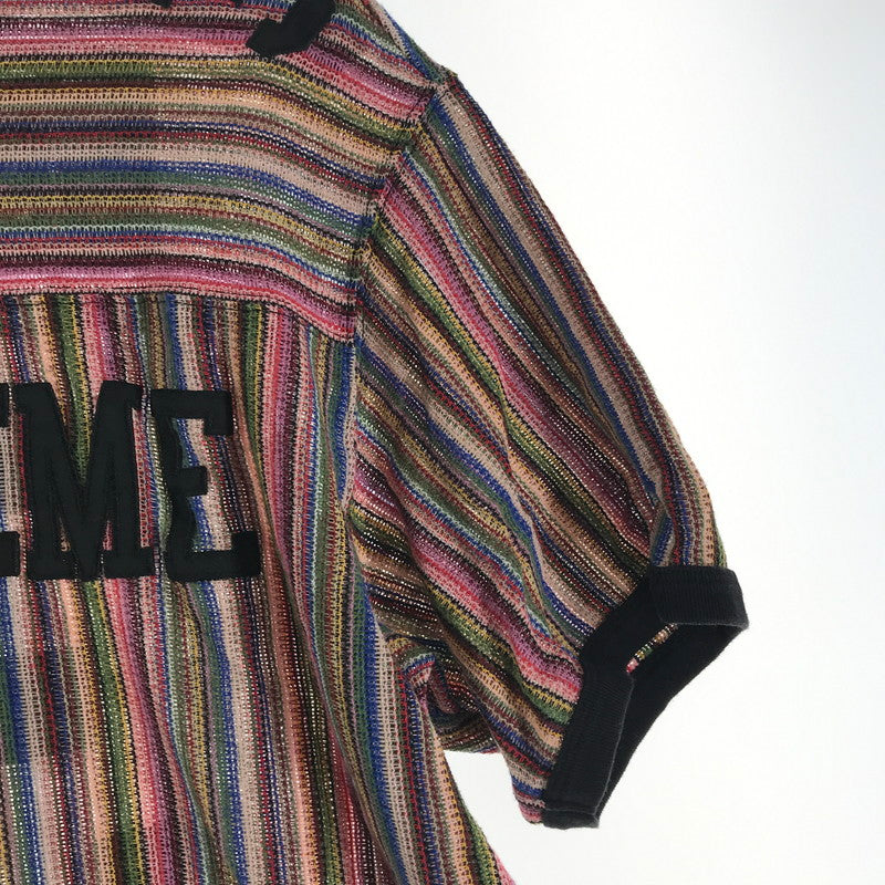 【中古品】【メンズ】 SUPREME シュプリーム OPEN KNIT FOOTBALL TOPS シュプリーム オープン ニット フットボール トップス カラー MLUTI SIZE:L　 149-260727-ky-12-fuzh 万代Net店