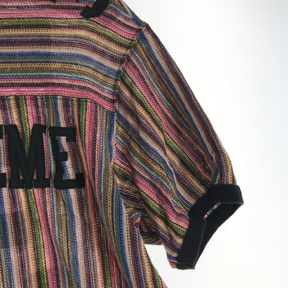 【中古品】【メンズ】 SUPREME シュプリーム OPEN KNIT FOOTBALL TOPS シュプリーム オープン ニット フットボール トップス カラー MLUTI SIZE:L　 149-260727-ky-12-fuzh 万代Net店