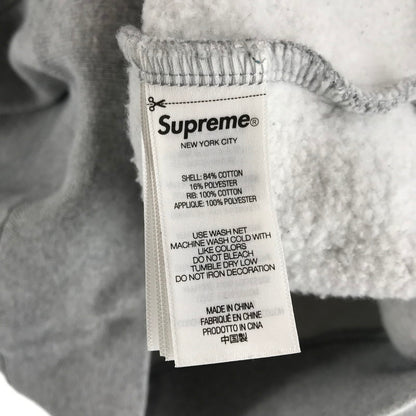 【中古品】【メンズ】 SUPREME シュプリーム SATIN APPLIQUE HOODED SWEATSHIRT サテン アップリケ フーディー スェット カラーGRAY SIZE:L 149-260727-ky-14-fuzh 万代Net店