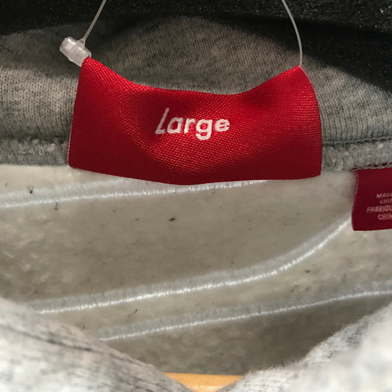 【中古品】【メンズ】 SUPREME シュプリーム SATIN APPLIQUE HOODED SWEATSHIRT サテン アップリケ フーディー スェット カラーGRAY SIZE:L 149-260727-ky-14-fuzh 万代Net店