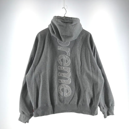 【中古品】【メンズ】 SUPREME シュプリーム SATIN APPLIQUE HOODED SWEATSHIRT サテン アップリケ フーディー スェット カラーGRAY SIZE:L 149-260727-ky-14-fuzh 万代Net店