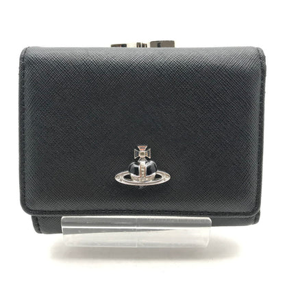 【中古品】【メンズ】 VIVIENNE WESTWOOD ヴィヴィアン・ウエストウッド 3つ折り財布 カラーBLACK　※一部ストーン欠品 財布 200-260727-ky-03-fuzh 万代Net店
