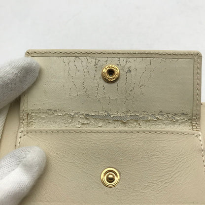 【中古品】【メンズ】 COMME DES GARCONS コムデギャルソン クローバーエンボスウォレットカラーWHITE 財布 200-260727-ky-04-fuzh 万代Net店
