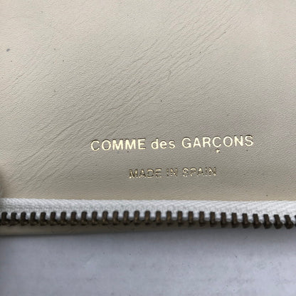 【中古品】【メンズ】 COMME DES GARCONS コムデギャルソン クローバーエンボスウォレットカラーWHITE 財布 200-260727-ky-04-fuzh 万代Net店