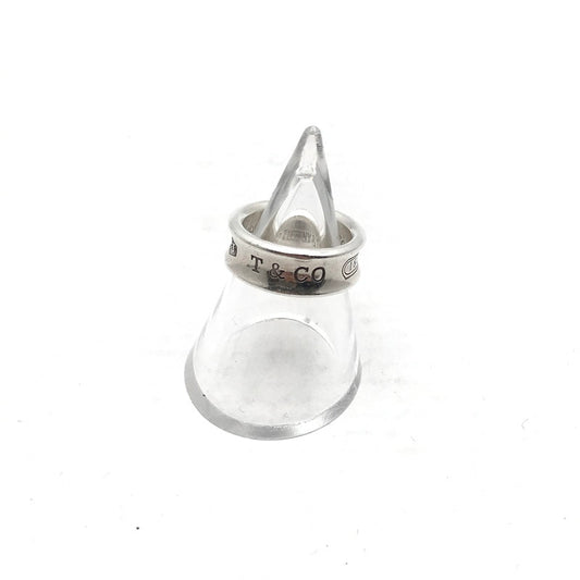 【中古品】【メンズ】 TIFFANY＆CO 1837 ティファニー シルバーナローリング SIZE:7号　 アクセサリー 192-260727-ky-05-fuzh 8号 万代Net店