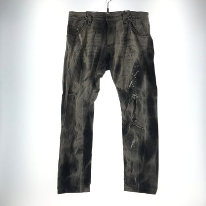 【中古品】【メンズ】 DSQUARED2 ディースクエアード S71LA0366 DENIM PANTS デニムパンツ カラーGRAY SIZE:48 ダメージ.ペンキプリント加工 152-260727-ky-07-fuzh 万代Net店