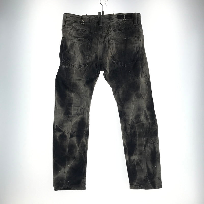 【中古品】【メンズ】 DSQUARED2 ディースクエアード S71LA0366 DENIM PANTS デニムパンツ カラーGRAY SIZE:48 ダメージ.ペンキプリント加工 152-260727-ky-07-fuzh 万代Net店