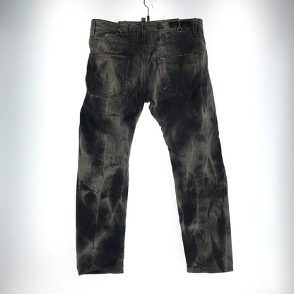 【中古品】【メンズ】 DSQUARED2 ディースクエアード S71LA0366 DENIM PANTS デニムパンツ カラーGRAY SIZE:48 ダメージ.ペンキプリント加工 152-260727-ky-07-fuzh 万代Net店