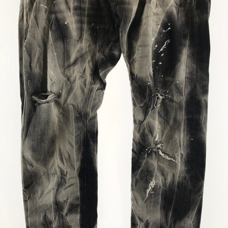 【中古品】【メンズ】 DSQUARED2 ディースクエアード S71LA0366 DENIM PANTS デニムパンツ カラーGRAY SIZE:48 ダメージ.ペンキプリント加工 152-260727-ky-07-fuzh 万代Net店
