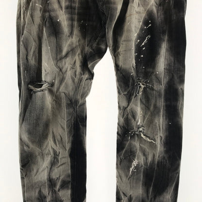 【中古品】【メンズ】 DSQUARED2 ディースクエアード S71LA0366 DENIM PANTS デニムパンツ カラーGRAY SIZE:48 ダメージ.ペンキプリント加工 152-260727-ky-07-fuzh 万代Net店