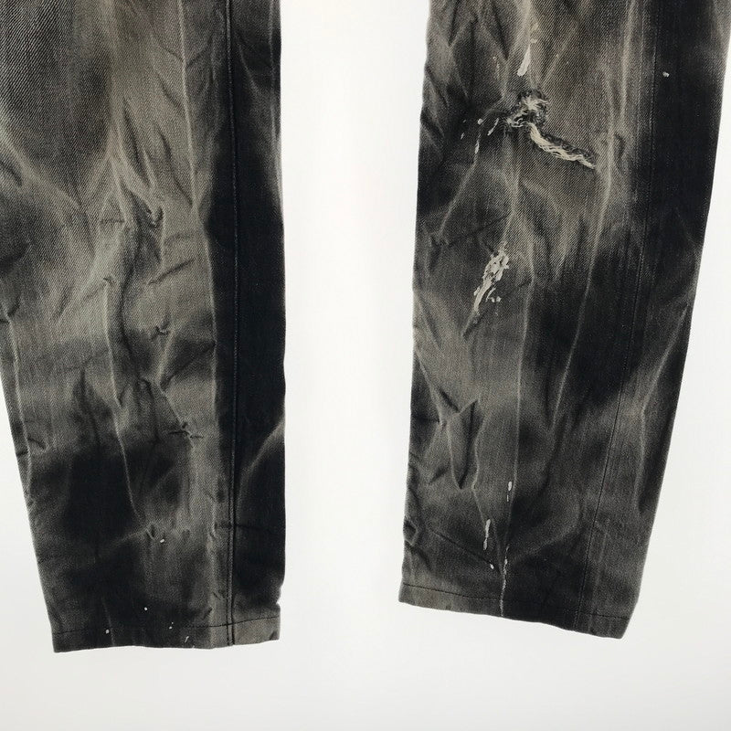 【中古品】【メンズ】 DSQUARED2 ディースクエアード S71LA0366 DENIM PANTS デニムパンツ カラーGRAY SIZE:48 ダメージ.ペンキプリント加工 152-260727-ky-07-fuzh 万代Net店