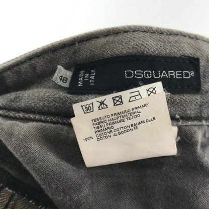 【中古品】【メンズ】 DSQUARED2 ディースクエアード S71LA0366 DENIM PANTS デニムパンツ カラーGRAY SIZE:48 ダメージ.ペンキプリント加工 152-260727-ky-07-fuzh 万代Net店