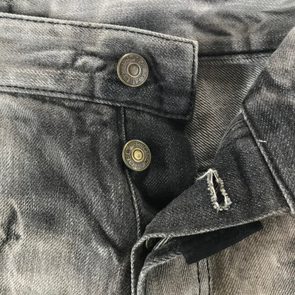 【中古品】【メンズ】 DSQUARED2 ディースクエアード S71LA0366 DENIM PANTS デニムパンツ カラーGRAY SIZE:48 ダメージ.ペンキプリント加工 152-260727-ky-07-fuzh 万代Net店