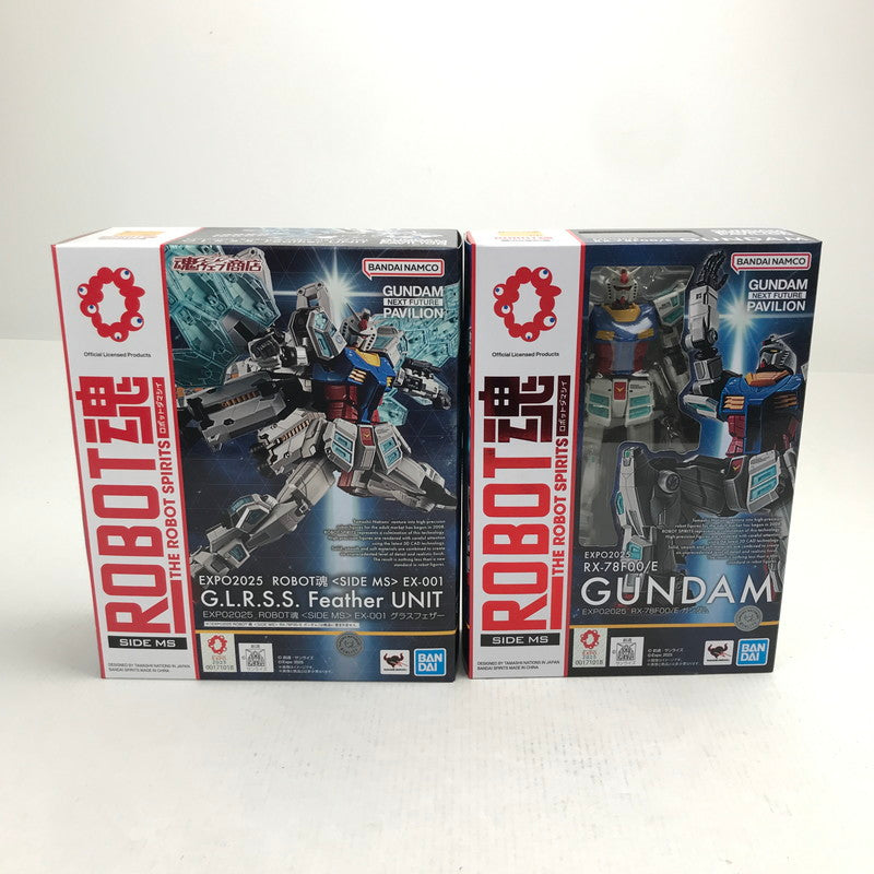 【未使用品】 EXPO2025 ROBOT魂 GUNDAM NEXT FUTURE PAVILION EXPO2025 RX-78F00/E ガンダム X-001 グラスフェザー セット 064-260727-ky-17-fuz 万代Net店