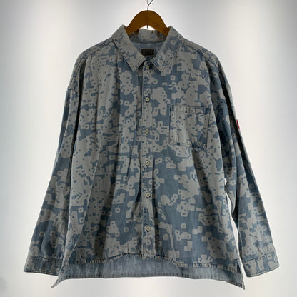 【中古品】【メンズ】 C.E CAVEMPT NOISE シーイーノイズ WASHED DENIM SHIRT JACKET デニム シャツ ジャケット トップス 古着 総柄 142-260729-mh-20-fuzh サイズ：M カラー：ライトブルー 万代Net店