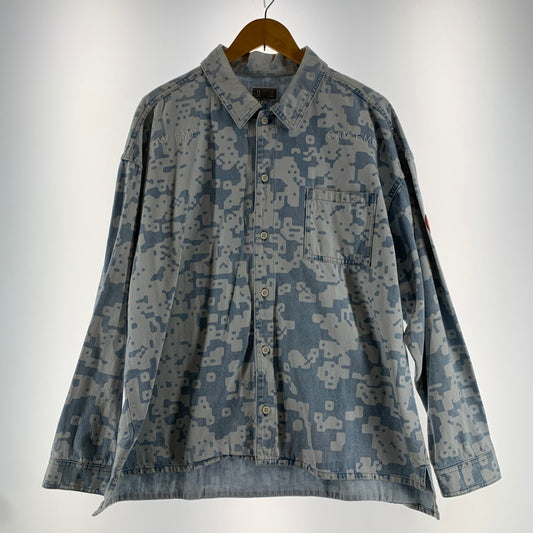 【中古品】【メンズ】 C.E CAVEMPT NOISE シーイーノイズ WASHED DENIM SHIRT JACKET デニム シャツ ジャケット トップス 古着 総柄 142-260729-mh-20-fuzh サイズ：M カラー：ライトブルー 万代Net店