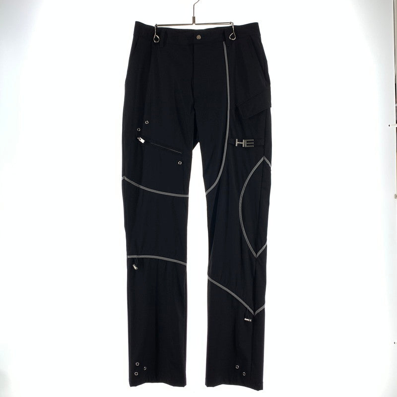 【中古品】【メンズ】 HELIOT EMIL エリオット エミル NYLON PANTS ナイロンパンツ BLACK SIZE:46 ズボン 152-260729-mh-27-fuzh サイズ：46 カラー：ブラック 万代Net店
