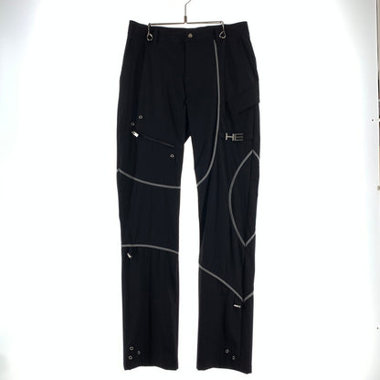 【中古品】【メンズ】 HELIOT EMIL エリオット エミル NYLON PANTS ナイロンパンツ BLACK SIZE:46 ズボン 152-260729-mh-27-fuzh サイズ：46 カラー：ブラック 万代Net店
