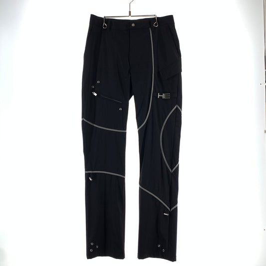 【中古品】【メンズ】 HELIOT EMIL エリオット エミル NYLON PANTS ナイロンパンツ BLACK SIZE:46 ズボン 152-260729-mh-27-fuzh サイズ：46 カラー：ブラック 万代Net店