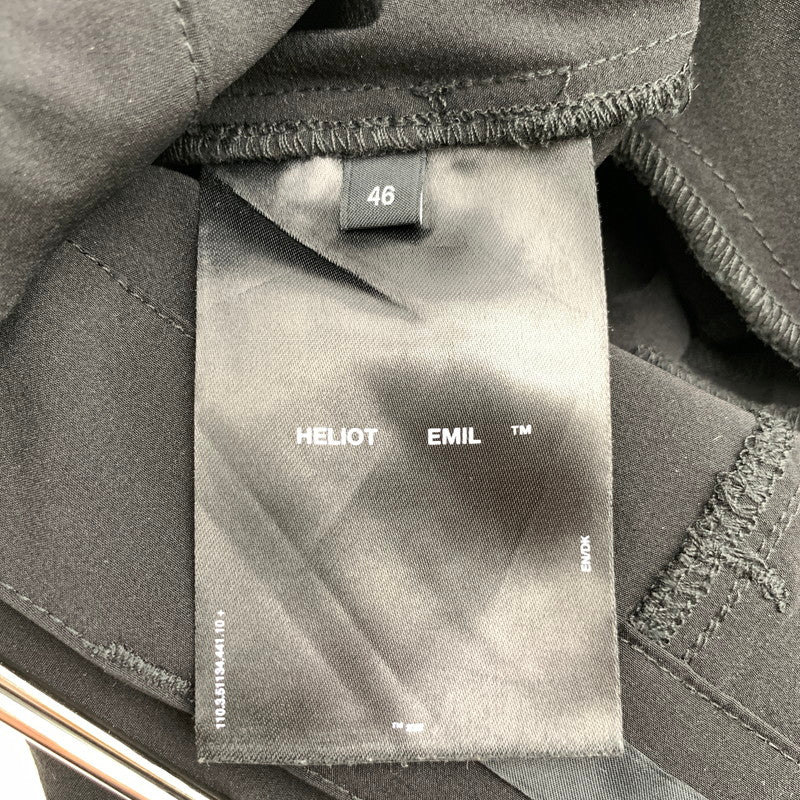 【中古品】【メンズ】 HELIOT EMIL エリオット エミル NYLON PANTS ナイロンパンツ BLACK SIZE:46 ズボン 152-260729-mh-27-fuzh サイズ：46 カラー：ブラック 万代Net店